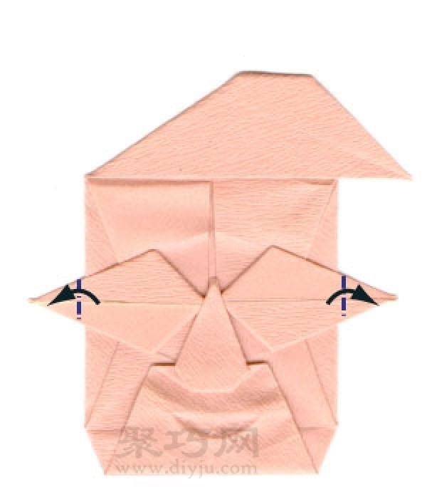 Origami face folding steps