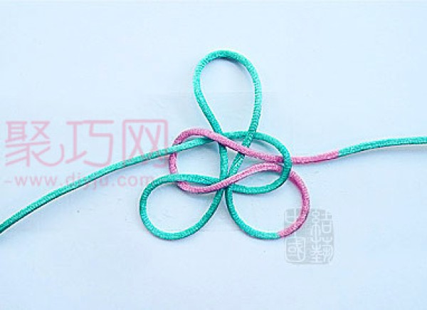 Basic Chinese Knot Knitting: Illustrated Tutorial on the Heart-Shaped Climbing Knot