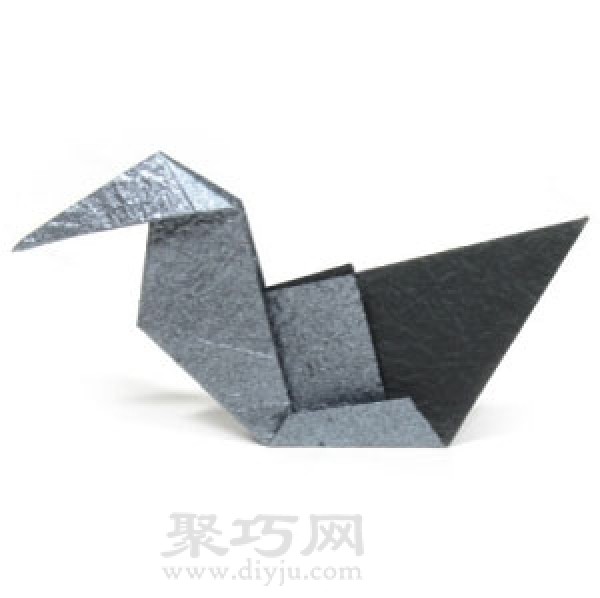 Origami Little Swan Illustrated Tutorial