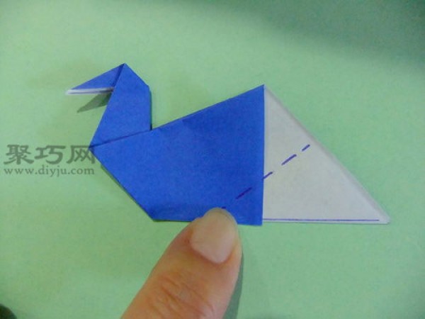 How to fold a simple origami water bird for children How to fold a water bird