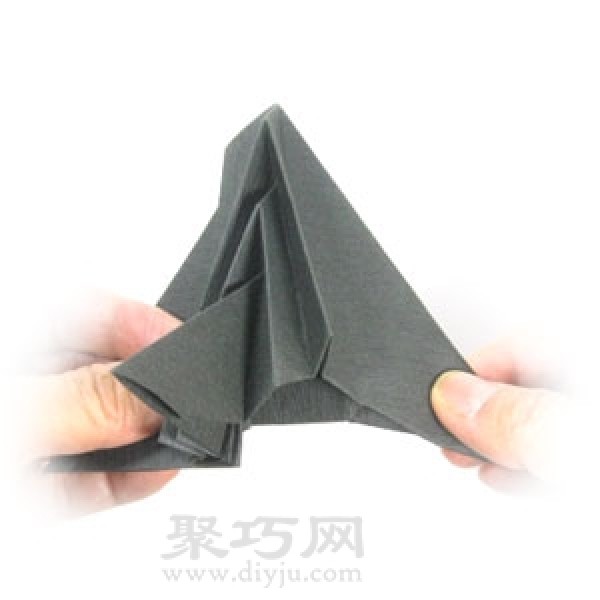 Illustrated tutorial on handmade origami invisible airplane