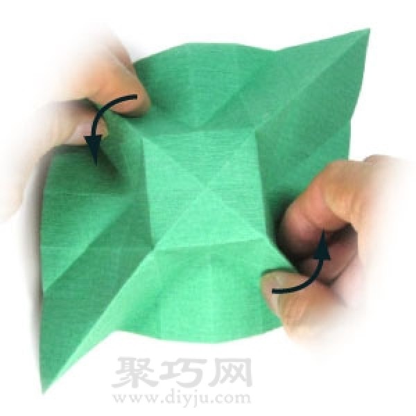 Simple origami boomerang folding method