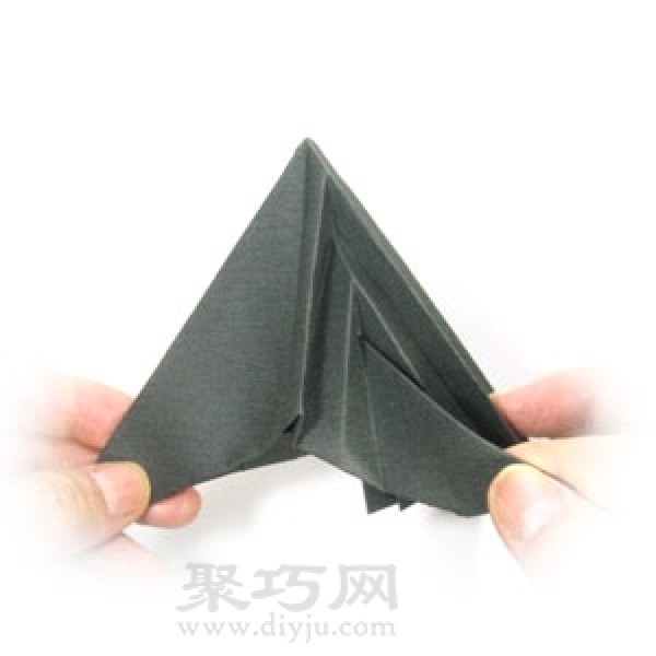 Illustrated tutorial on handmade origami invisible airplane