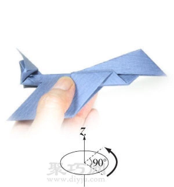 How to fold a jet fighter. Let’s fold a jet aircraft.