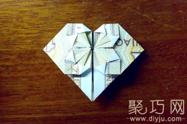 [Appreciation of coin origami] Origami hearts using 5 cents, 5 yuan, and 1 yuan coins