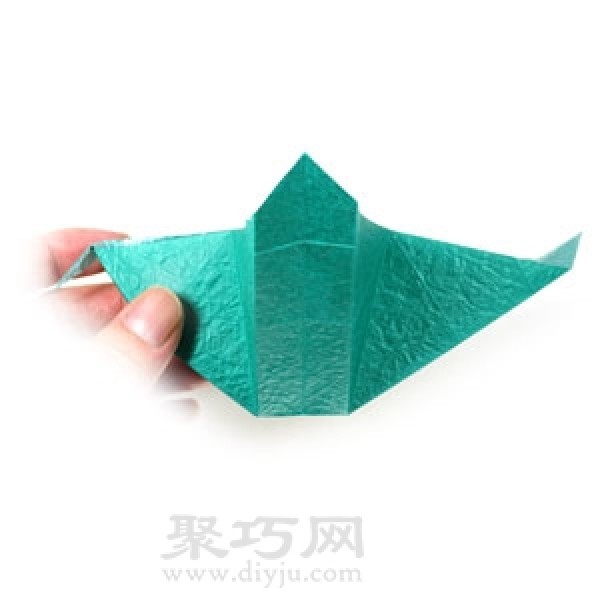 Simple illustration of origami cross paper box