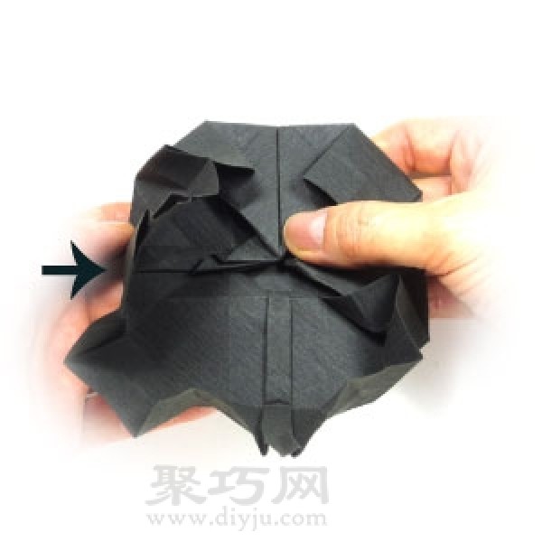 Simple folding method of flying saucer origami