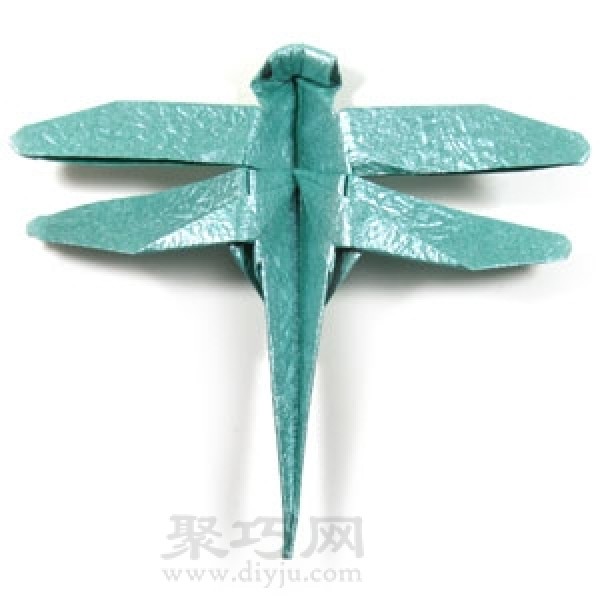 How to make origami dragonfly