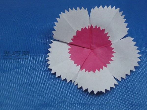 How to cut 5 petals in kindergarten paper cutting Pentagram paper cutting tutorial