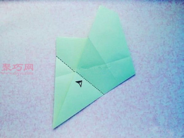 Origami five-pointed star tray Illustration of how to fold a five-pointed star storage tray