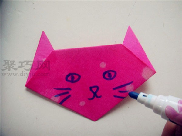 Origami lesson plan for small classes in kindergarten: Origami kittens for children How to fold kittens