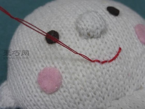 Illustrations of making handmade puppets Small handmade production of woolen cartoon puppets