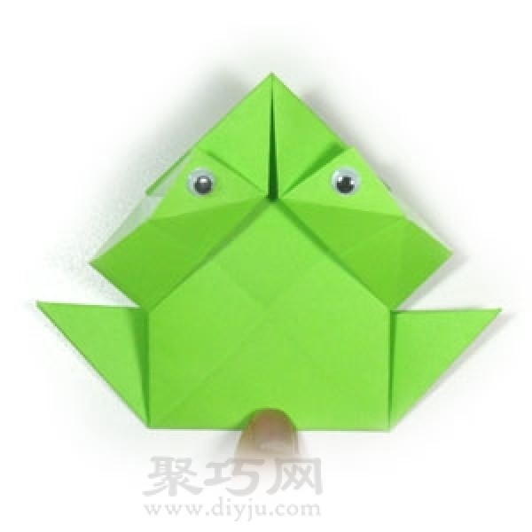 How to fold a jumping frog? Jumping frog origami tutorial