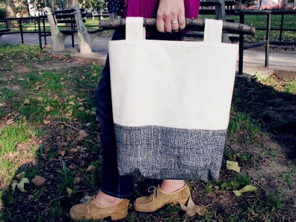 Handmade fabric eco-friendly handbag tutorial teaches you how to DIY fabric handbag