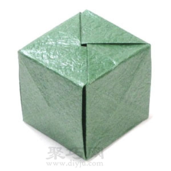 Simple and practical origami hollow cube illustration tutorial