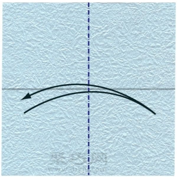 Illustration of the steps for origami making a three-dimensional round cup