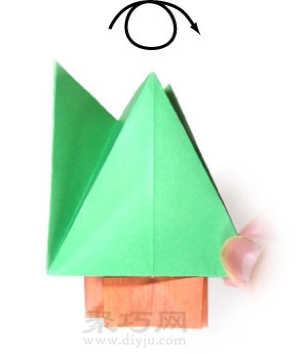 3D Origami Christmas Tree Illustrated Tutorial