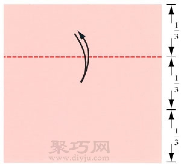 Illustration of steps to make origami dress