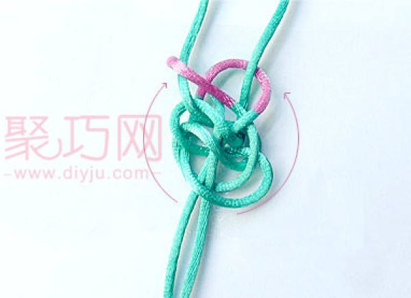 Introductory Tutorial on Chinese Knot: Illustration of How to Knit the Caijing Knot