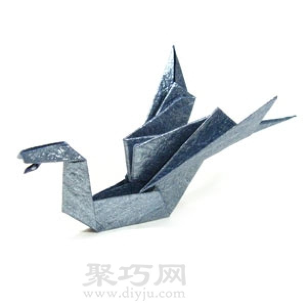 How to fold an origami dragon boat