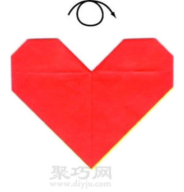 How to make origami heart shape by hand