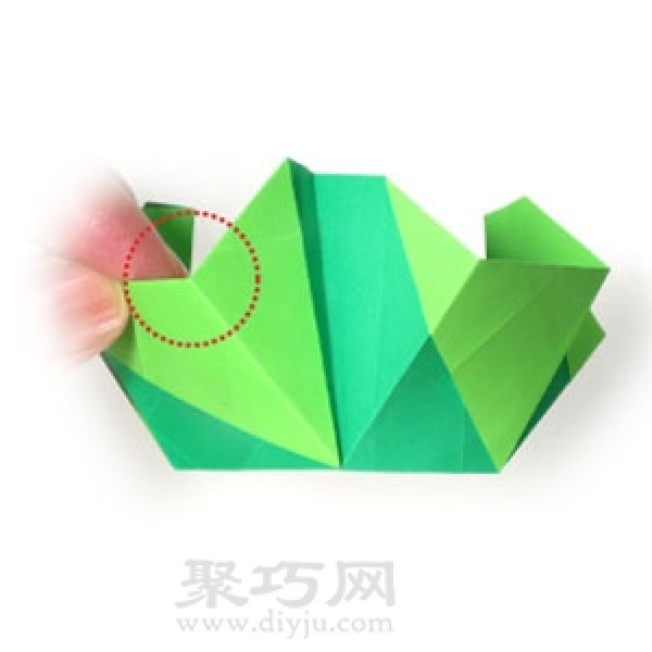 Three-dimensional storage box origami method