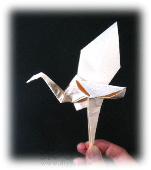 Origami Flying Crane Illustrated Tutorial