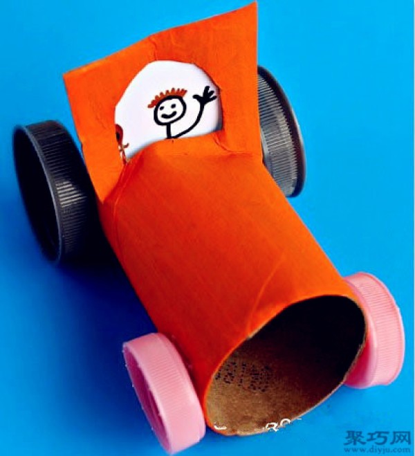 How to use toilet paper tube waste to make toy cars by hand