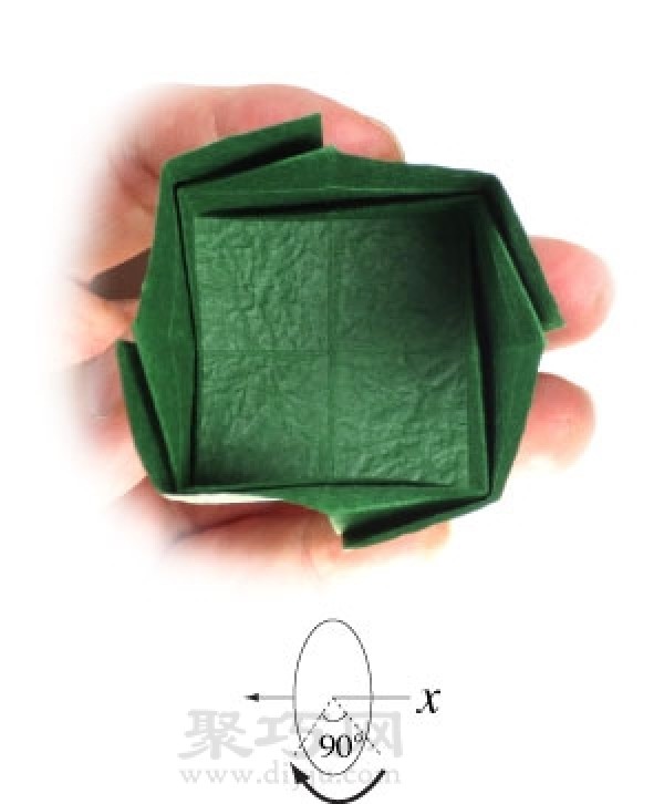 How to stack three-dimensional cubes? Check out this three-dimensional square origami tutorial