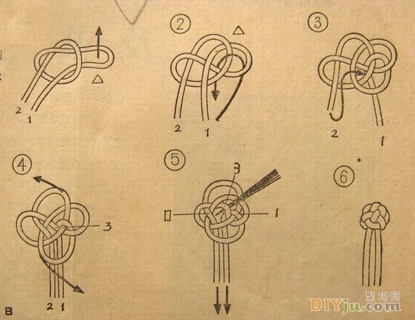 How to make buckles: Illustrated tutorial on how to weave classic cheongsam buckles