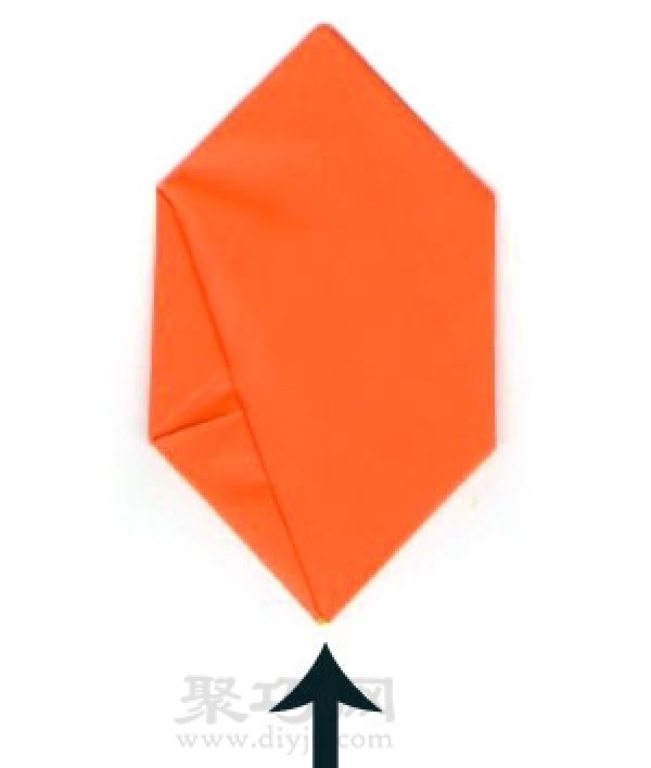 Simple origami square balloon blowing method