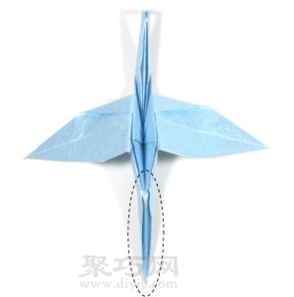 Illustration of steps to make origami flying paper cranes