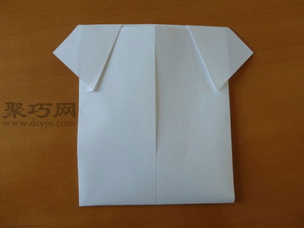 Clothes origami tutorial simple origami shirt step by step illustration