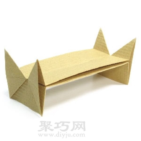 Origami boat frame folding steps