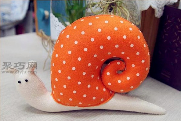 Fabric animal making tutorial 6 steps to sew a fabric snail