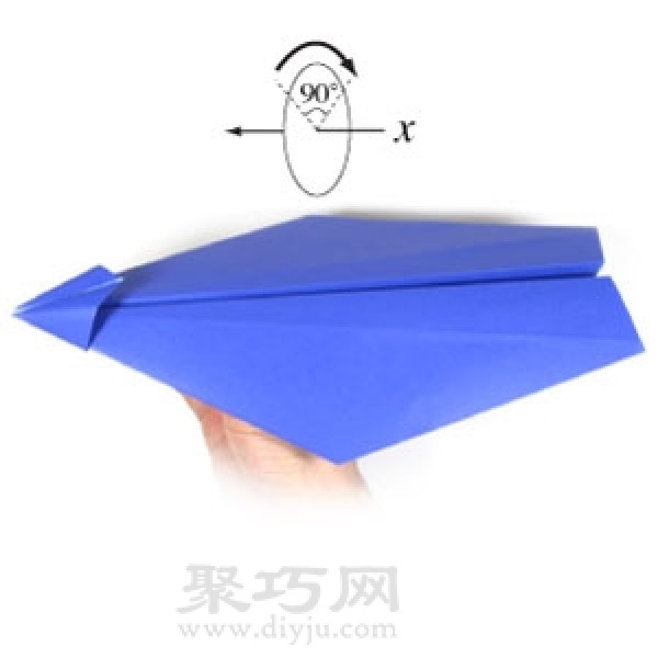 Ultra-fine pointed paper airplane origami tutorial