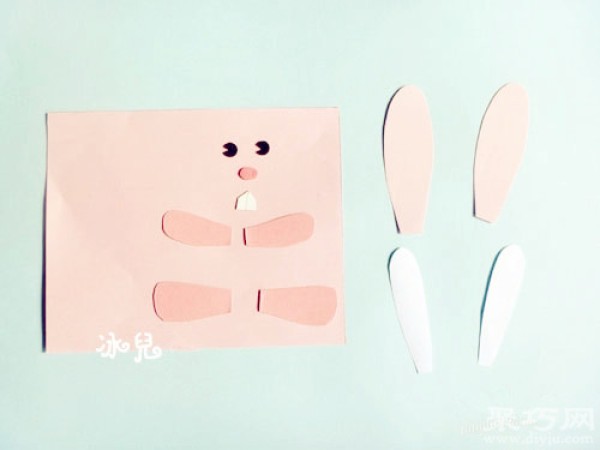 Toilet paper tube creative handmade cute rabbit Step by step handmade paper tube rabbit