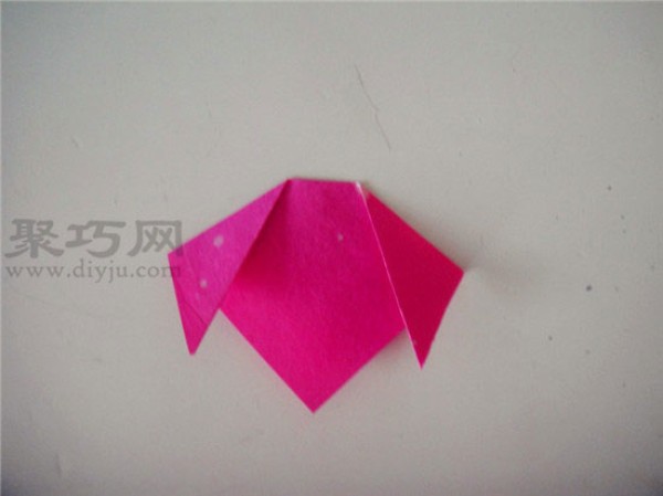 Origami lesson plan for small classes in kindergarten: Origami puppy head, how to fold a puppy