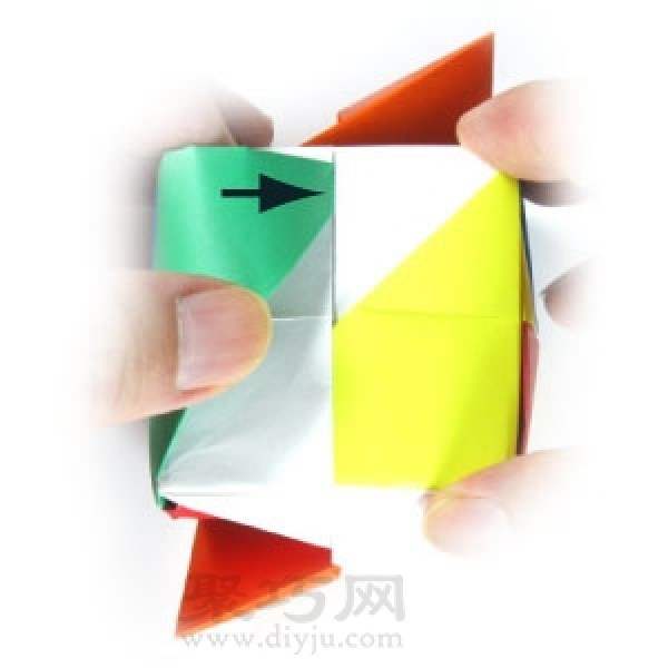 How to fold a three-dimensional paper Rubiks Cube? Illustrated tutorial on Rubiks Cube origami method