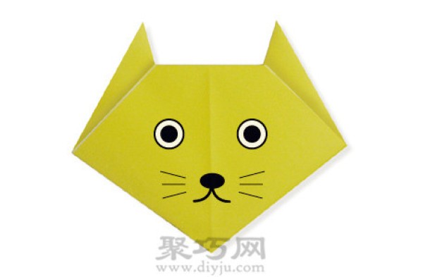 Animal origami tutorial for children: Origami kitten and cat