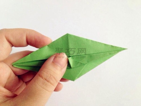 Illustration of folding calyx. Teach you how to make origami calyx by hand.