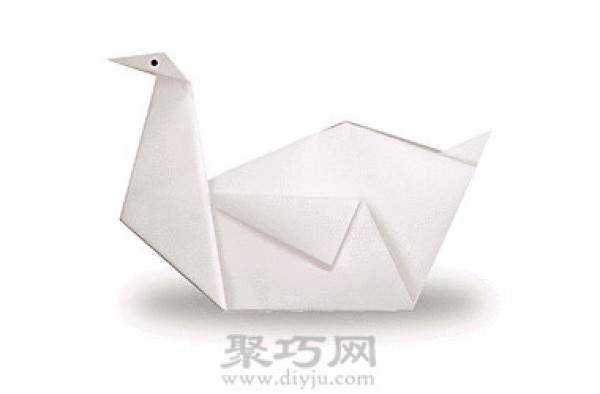 Simple handmade paper crane origami tutorial