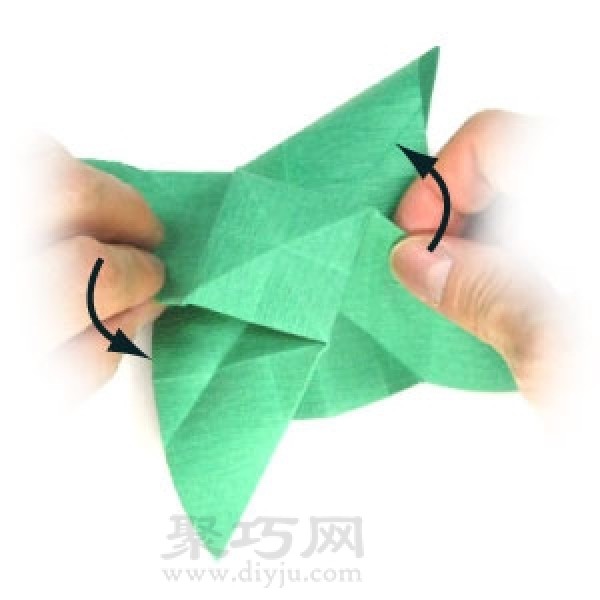 Simple origami boomerang folding method