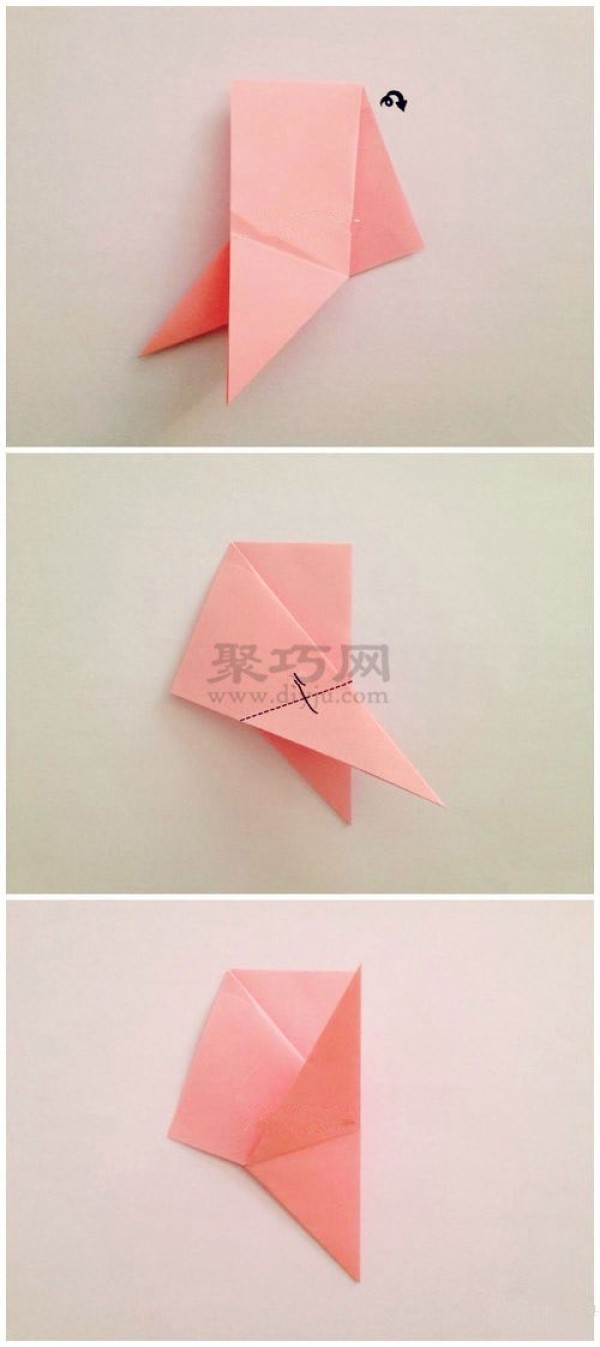 Illustration of how to fold a rose box. Teach you how to fold a rose box.