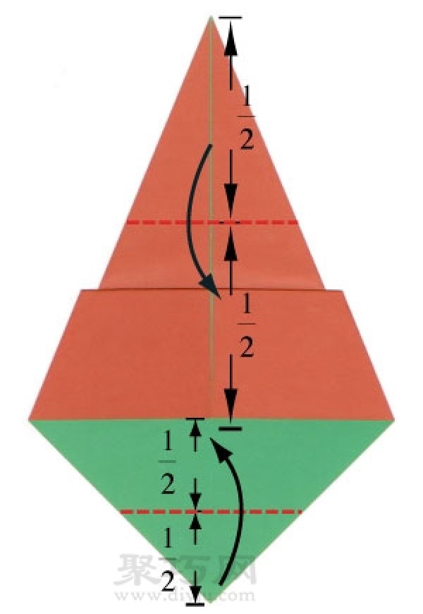 Simple origami three-dimensional puppy folding method