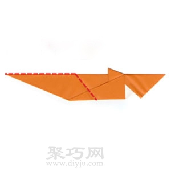 Manual origami mandarin duck tutorial illustration