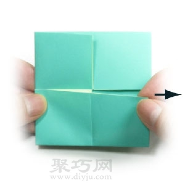 Simple square origami envelope folding steps