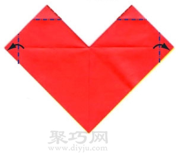 How to make origami heart shape by hand