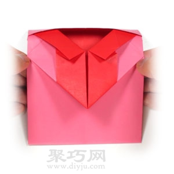 How to fold an origami heart-shaped envelope