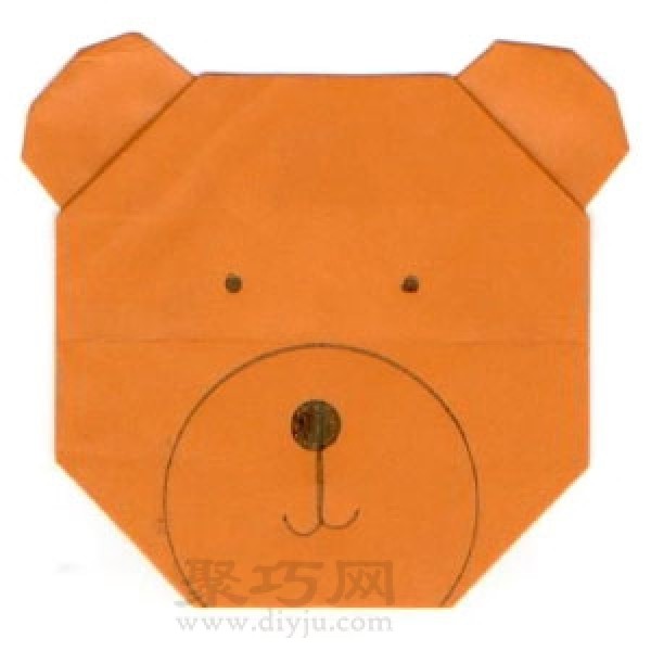 Origami bear origami method